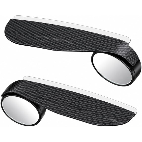 2PCS Car Blind Spot Mirrors, 2-in-1 Rain Eyebrow Reversing Side ...