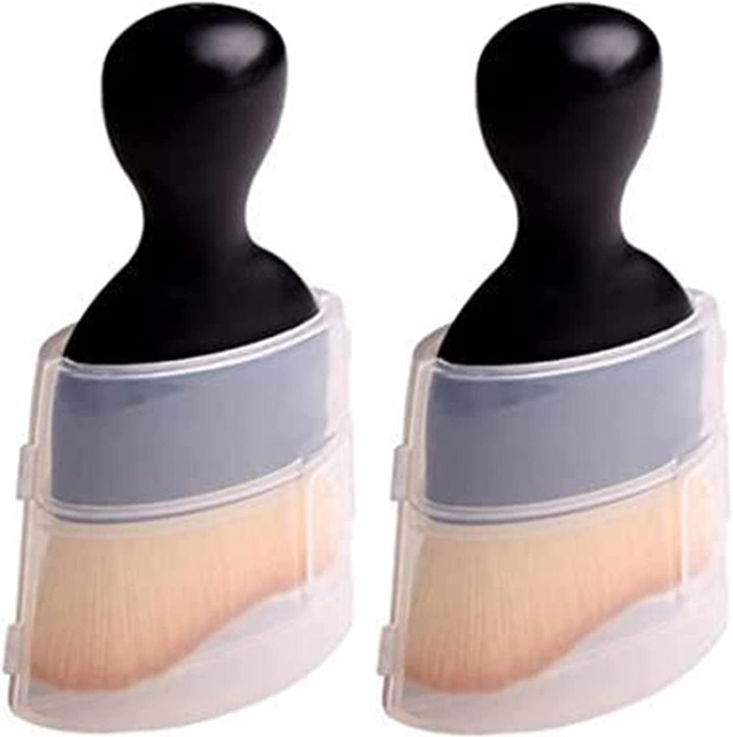 Urehepo 2-Pack Car Interior Cleaning Brushes - Soft Bristles, Curved Design For Dashboard, Vents, Leather (No Scratches)