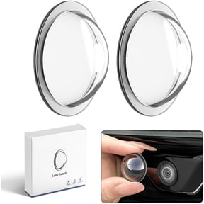 2PCS Car Camera Lens Protector, Clear High-Transparency Backup Camera Protective Cover, Anti-Rain Weatherproof Rear View Lens Guard for Model Y Juniper, Model 3, Model S, Cybertruck Bumper.