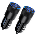 thumbnail image 1 of 2PCS Car Charger,AILKIN 5.4A/30W+QC 3.0 Quick Charge Car Cigarette Lighter Socket Fast Charge Charging Dual USB Car Charger Adapter USB Car Charger, 1 of 5