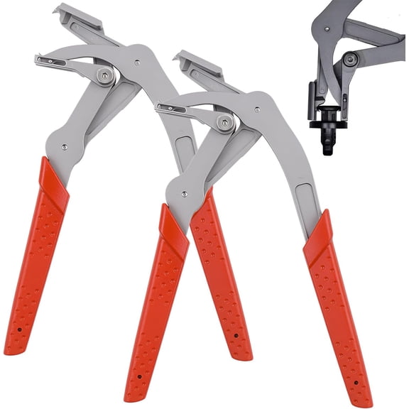 2PCS Car Clip Pliers Trim Removal Tool, Spring-Loaded Fastener Rivet Remover for Auto Door Panels, Interior Exterior Trim, Mechanic, Damage-Free Disassembly(wwx)