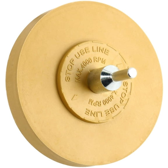 SATC 2Pcs 3.5 inch Car Decal Remover Rubber Eraser Wheel Tool Drill Adhesive Pinstripe Sticker for Polishing
