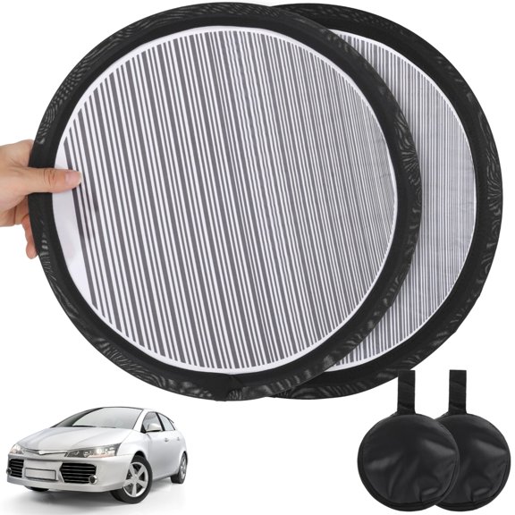 2PCS Car Dent Detection Boards, Striped Light Reflector Board with Storage Bag, Flexible Foldable Dent Panel for Vehicle Door Scratch, Hail Damage
