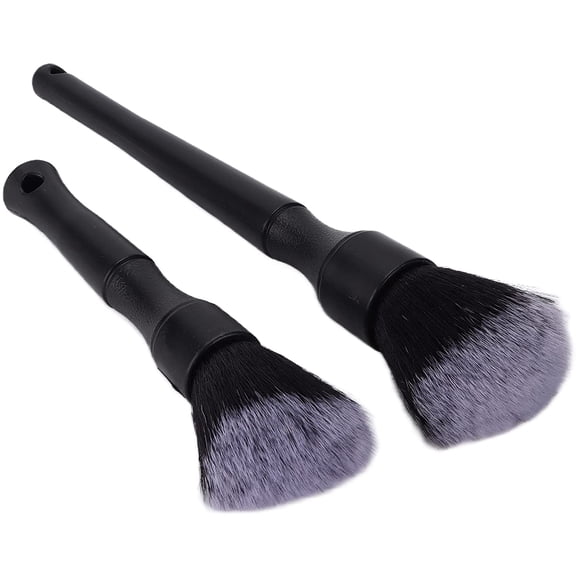 2PCS Car Detailing Brush Set, Super-Soft Bristles Scratchfree Brush Interior Exterior Cleaning Tool for Air Vent Engine Bay Emblems Dashboard Seat Wheel
