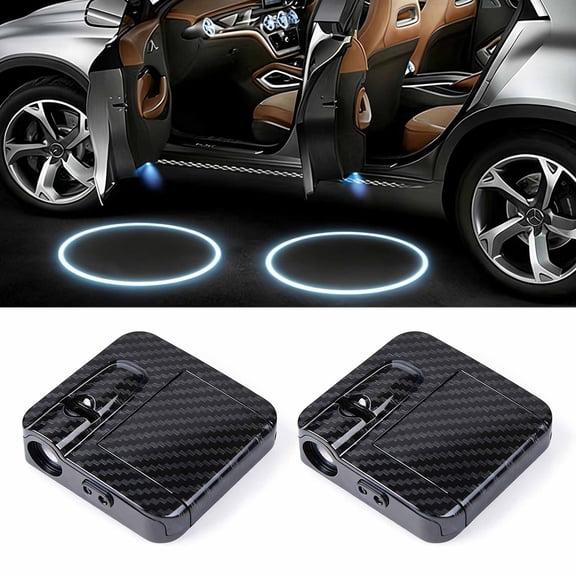 2PCS Car Door Projector Lights for Tesla Model S Model 3 Model X Model Y