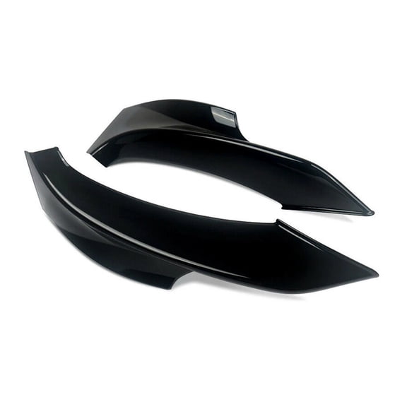 2PCS Car Front Bumper Splitter Spoiler Lip Covers ABS Carbon Fiber Black For BMW LCI E92 E93 2009 2010 2011 2012 2013