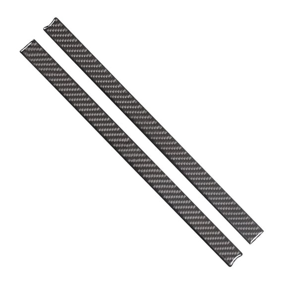 2PCS Car Front Middle Grid Trim Sticker Cover Carbon Fiber ABS Front Grille Inserts Trim Cover for Ford Maverick 2022-2024