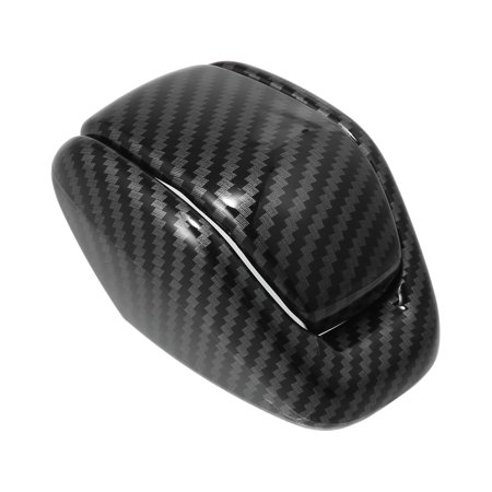 2PCS Car Gear Shift Knob Cover Sticker Head Trim Carbon Fiber Pattern Black for Toyota RAV4 2019 2020 2021