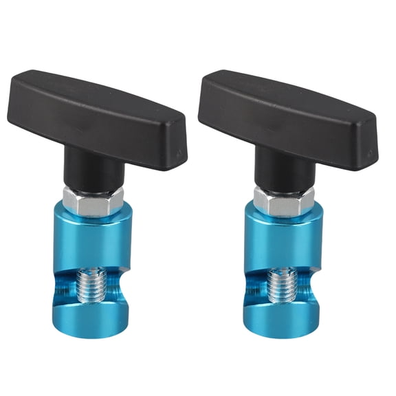 2PCS Car Hood Support Rod Fixing Tool, Multipurpose Lifting Rod Anti-Pinch Device for Sedans and SUVs, Durable Metal Design, Blue