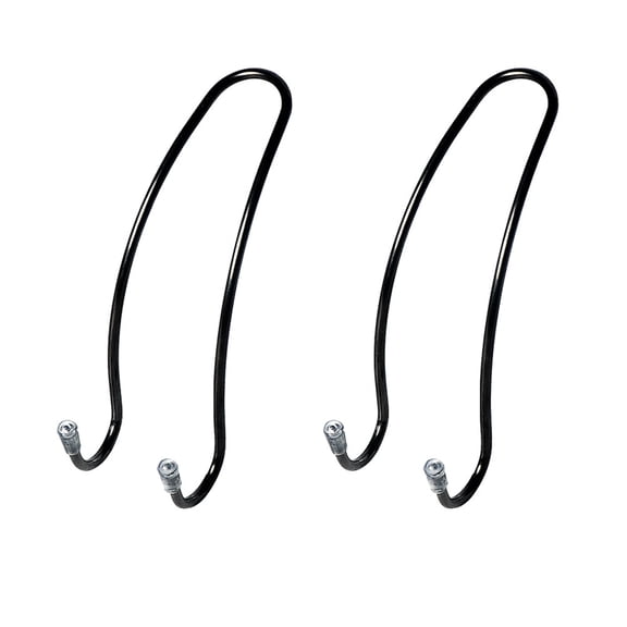 2PCS Car Hooks Back Seat Concealed Super Load Bearing Household Auto Hooks Multi-function Creative Gift Storage Hooks (Black)