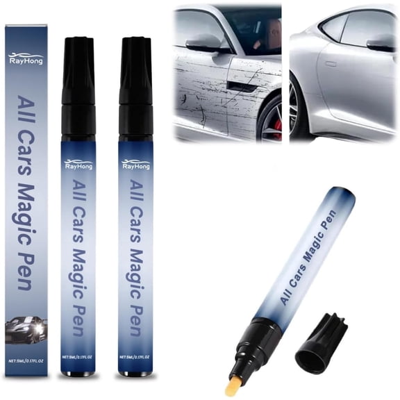 2PCS Car Motorcycle Scratch Repair Quickly Repairs Paint Scratches, Transparent, Waterproof and Suitable for All Vehicle Colors