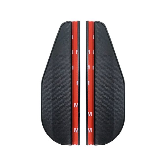 2PCS Car Rearview Mirror Rain Eyebrow Carbon Fiber Sun Visor Shade Cover Protector Clear Vision for Rain Car Mirror Accessories