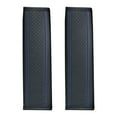 thumbnail image 1 of 2PCS Car Seat Belt Cover Seat Belt Protector Car Leather Seat Belt Cushion Shoulder Protector Leather Automobile Seat Belt Pad Seat Strap Cover for Car Interior Accessories Black-Blue, 1 of 9