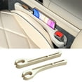 thumbnail image 1 of 2PCS Car Seat Gap Filler Organizer, Car Seat Gap Organizer to Block Falling of Essential Items, Car Side Seat Gap Filler for Car, Universal Car Gap Filler for Cars, SUVs & Trucks - BEIGE, 1 of 11