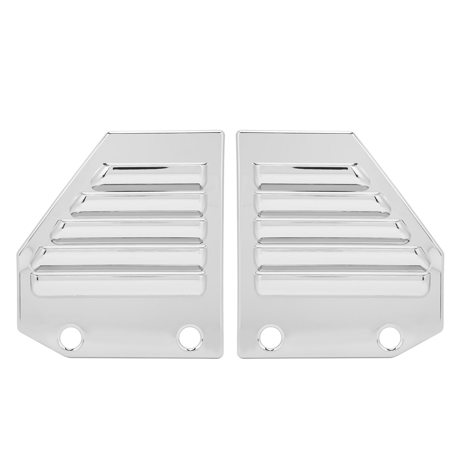 2PCS Car Side Fender Vents Hood Electroplating Bright Glossy Smooth Surface Replacement For