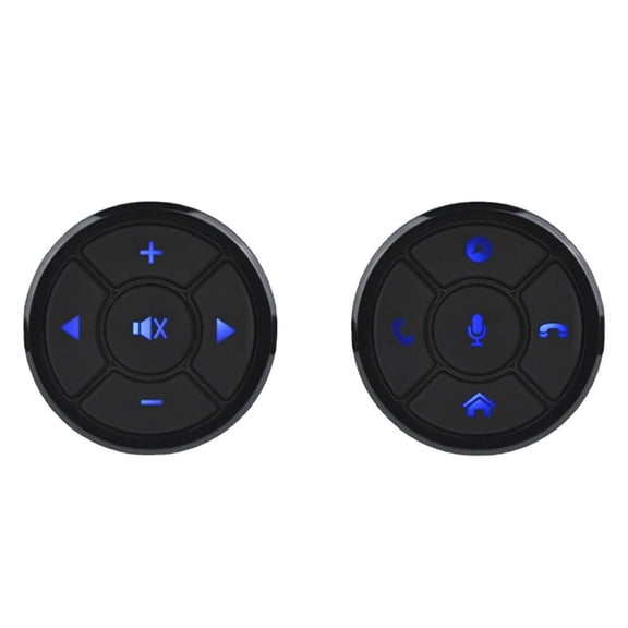 2PCS Car Steering Wheel Control Wireless Remote Control Button for Car Navigation DVD Steering Control