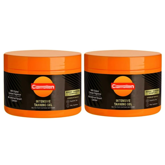 2PCS Carroten Tanning Oil, Intensive Tanning Gel - Instant Tan Enhancer - Water-Resistant with Carrot and Coconut Oil - Vitamin A and E for Moisture and Hydration