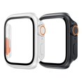 2PCS Case Glass+Case For Apple Watch 44mm 45mm 41mm 40mm Screen