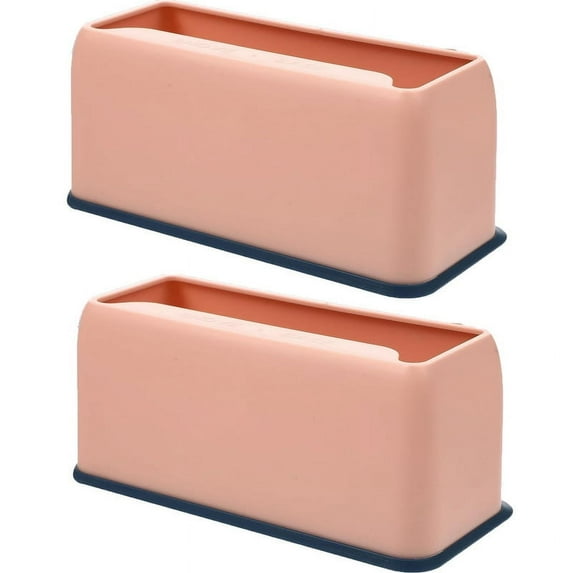2PCS Cat Litter Box, Cat Litter, Resistant Indoor Pet for Base Washable Holder Convenient Plastic Litter Box Household Cat Containers Plastic Organizer(Pink+Pink)
