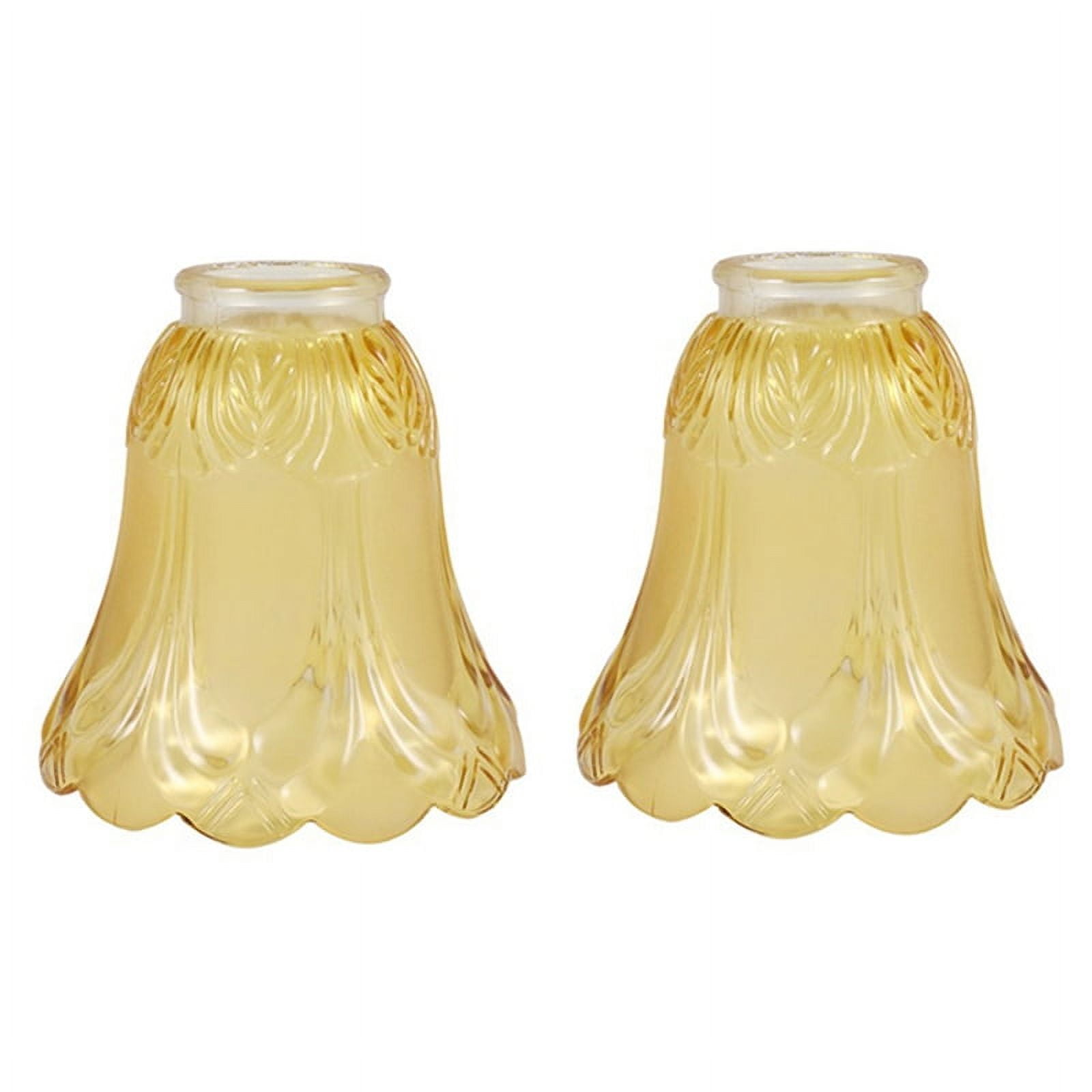 2PCS Ceiling Fan Chandelier Frosted and Clear Glass Light Lamp Shade  Replacement - Walmart.com, image size:1600x1600