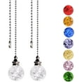 thumbnail image 1 of 2PCS Ceiling Fan Pull Chain, Ceiling Fan Pull Chain Extender, Pull Chains for Ceiling Fans and Lights, Light Pull Chain Extension with 21 Inches 3mm Diameter Ball Beaded Chain, 1 of 8