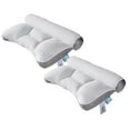 thumbnail image 1 of 2PCS Cervical Pillow for Neck Pain Relief, Memory Foam Pillows , Adjustable Orthopedic Bed Pillow for Sleeping, Support for Side Back Sleepers, 1 of 10