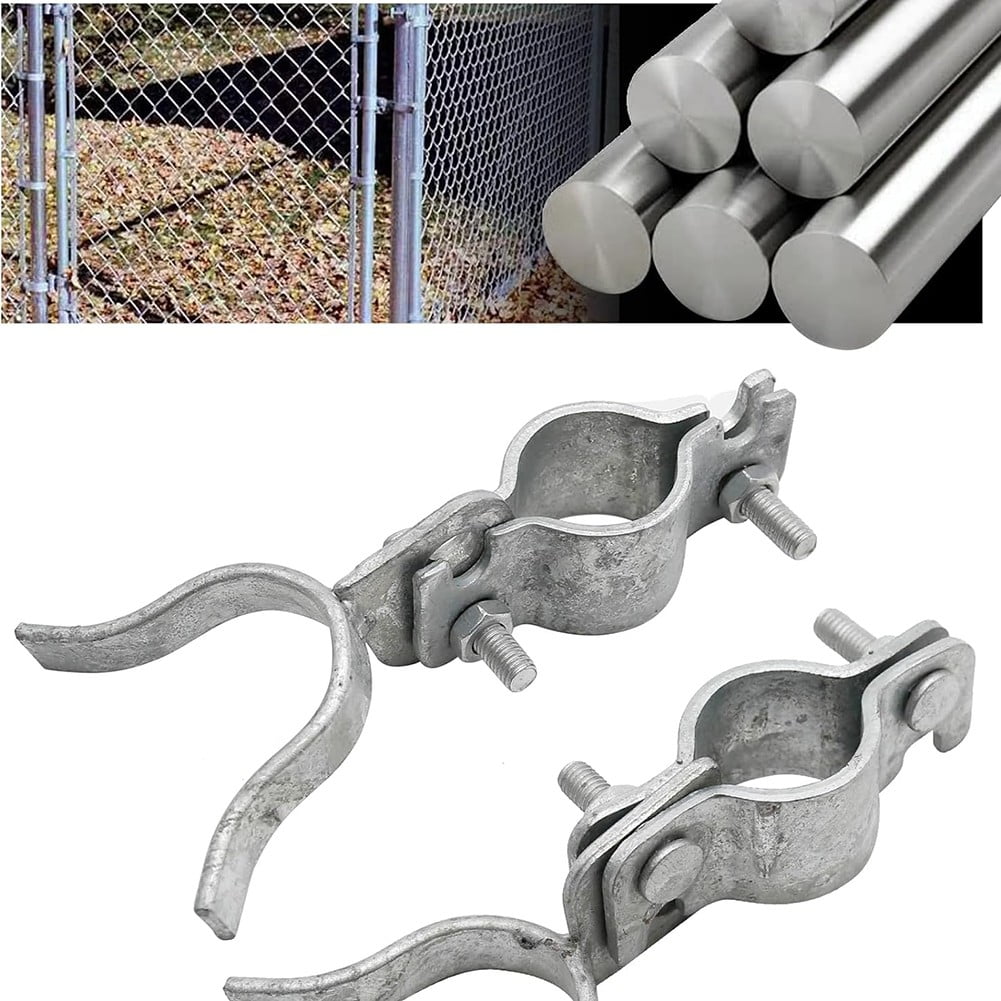 2PCS Chain Link Fence Gate Latch with Padlock Hole Latch to gate post