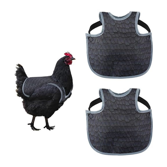 2PCS Chicken Back Protectors Strong Pecking Gear Soft Cloth for Growth