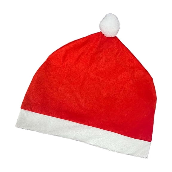 2PCS Christmas Chair Vehicle Seat Covers Santa Hat Headrest Decoration Auto Interior Accessories Festive Flannel Design
