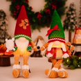 thumbnail image 1 of 2PCS Christmas Gnomes Plush with LED Light, Handmade Lighted Swedish Tomte Santa with Gingerbread Scandinavian Figurine Plush Glowing Up Elf Doll Gnome Ornaments Christmas Decorations Home Decor, 1 of 9
