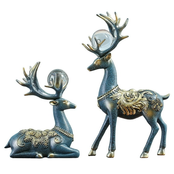 2PCS Christmas Reindeer Table Ornaments Christmas Decoration Indoor Decoración De Navidad Para Sala Decoracion Navideña Interior Christmas Decorations for Home Indoor Outdoor