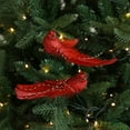 thumbnail image 1 of 2PCS Christmas Tree Birds, Colorful Feather Faux Bird Ornaments, Clip-On Branch Decor for Indoor or Outdoor Holiday Scenes, 1 of 6
