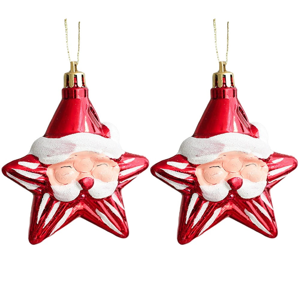 2PCS Christmas Tree Candy Cane Decorations Craft Pendant Holiday Party