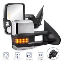 MOSTPLUS Pair Power Heated Tow Mirror for 2014-2018 Silverado Sierra 1500 2015-2018 2500HD 3500HD