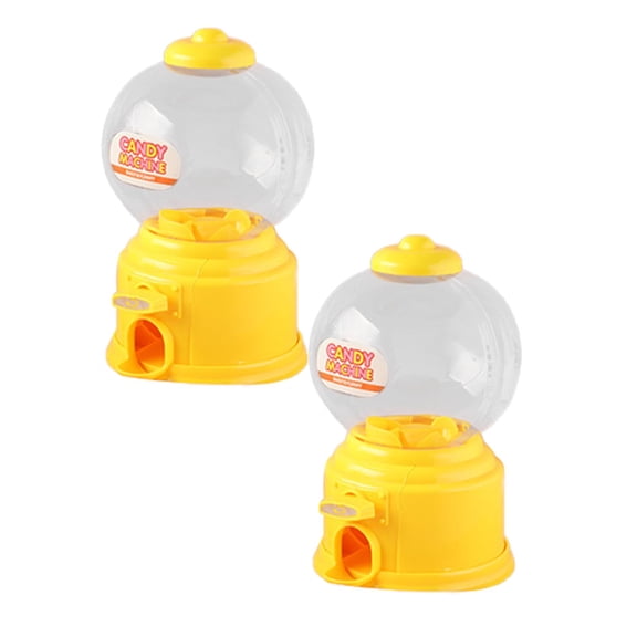 2PCS Classic Double Gum Machine Bank Candy Dispenser Gumballs Toy One Size Utility