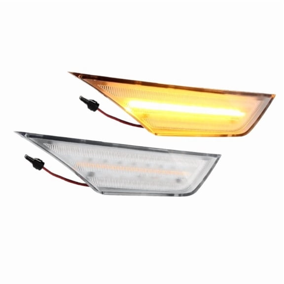2PCS Clear Lens Amber LED Side Marker Reflector Lights Turn Signal Lamps Canbus For Honda Civic 2016 2017-2020