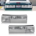 thumbnail image 1 of 2PCS Clear Lens Rear Bumper Tail Light Rear Light Brake Lights Backup Lights Reverse Light Turn Signal Light For 1987 1988 1989 1990 1991 1992 1993 Ford Mustang No bulb/Socket Included, 1 of 7