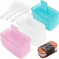 thumbnail image 1 of 2PCS Clear Musubi Press Mold, Non-Stick Musubi Maker, BPA-Free Onigiri Mold Sushi Press for Hawaiian Musubi Home DIY (with 2 Rice Ladles), 1 of 10
