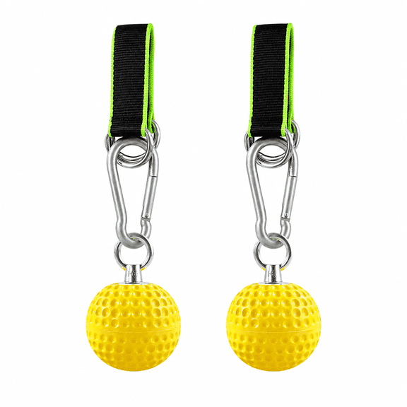 2PCS Climbing Power Balls | Non-Slip Grip Strength Trainer with Heavy-Duty Straps | Finger Strength Training for Pull-Ups, Rock Climbing & Home Gym Fitness