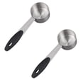 thumbnail image 1 of 2PCS Coffee Measuring Scoop, Stainless Steel 1/8 Cup Measuring Spoon With Black Silicone Handle For Shop For Kitchen, 1 of 6
