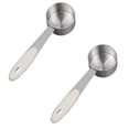 thumbnail image 1 of 2PCS Coffee Measuring Scoop, Stainless Steel 1/8 Cup Measuring Spoon With White Silicone Handle For Shop For Kitchen, 1 of 6