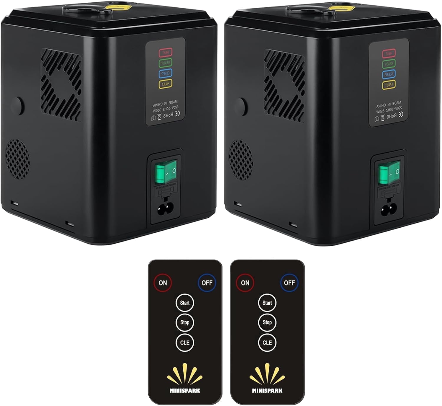 2PCS Cold Spark Machine, Portable & Compact Machine with Remote Control, Special Effects Machine for Weddings/Stages/Events (Not Include Consumables)