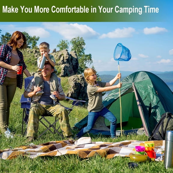 2PCS Collapsible Folding Camping Chairs