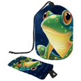 2PCS Colored Frog Travel Cosmetic Bag Your Ultimate Makeup Organizer