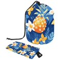 2PCS Colored Pineapple Travel Cosmetic Bag Your Ultimate Makeup