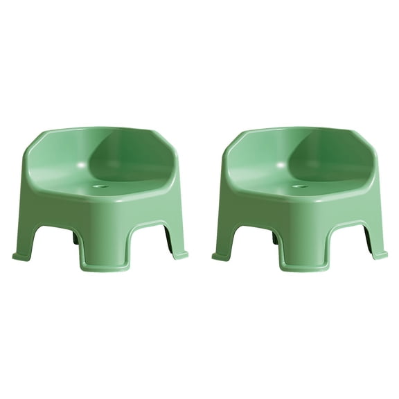 2PCS Compact Step Stool for Home - Versatile Lightweight Toilet Stool, Non- Shoe Changing Stool & Under Desk Footrest - Sturdy Small Stool for Bathroom, Kitchen, Bedroom Multi-Purpose Use