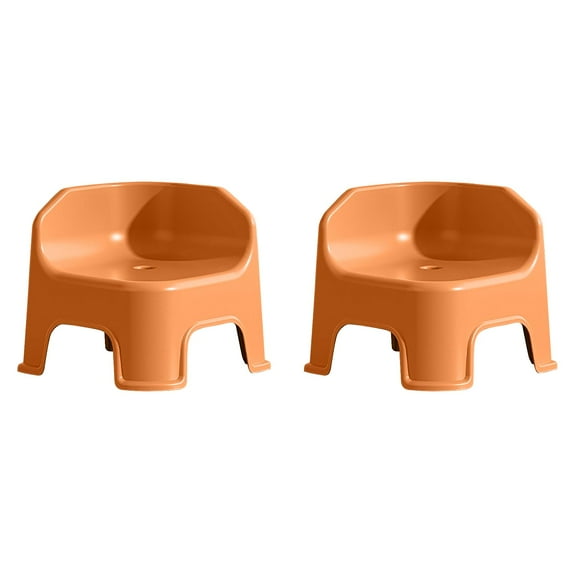 2PCS Compact Step Stool for Home - Versatile Lightweight Toilet Stool, Non- Shoe Changing Stool & Under Desk Footrest - Sturdy Small Stool for Bathroom, Kitchen, Bedroom Multi-Purpose Use