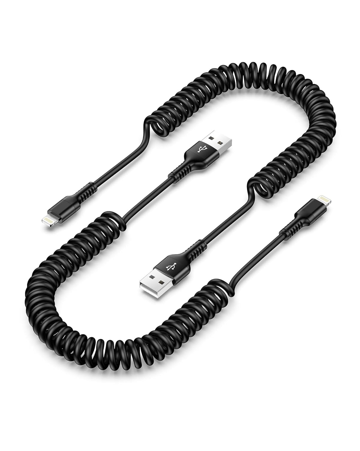 2PCS Compatible With iPhone Charger Cord for Car, Retractable Fast Charging for iPhone 14 Pro Max 14 Plus 13 12 Pro Max Mini 11 XR XS 8 iPad Auto Car Charger Cord