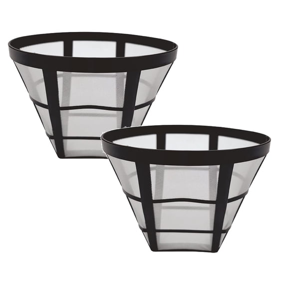2PCS Cone Reusable Replacement Coffee Maker Basket Filter, Clearance, Compatible with Most Coffee Bar Brewer Filters, Fit Most 8-12 Cup Basket Drip Coffee Machine, BPA Free