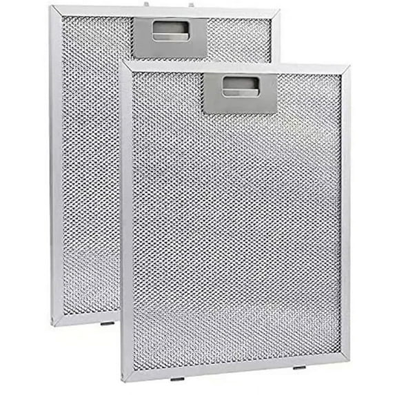 2PCS Cooker Hood Filters Metal Mesh Extractor Vent Filter 320X260mm Kitchens Hoods Oil Filter Range Hood Grease